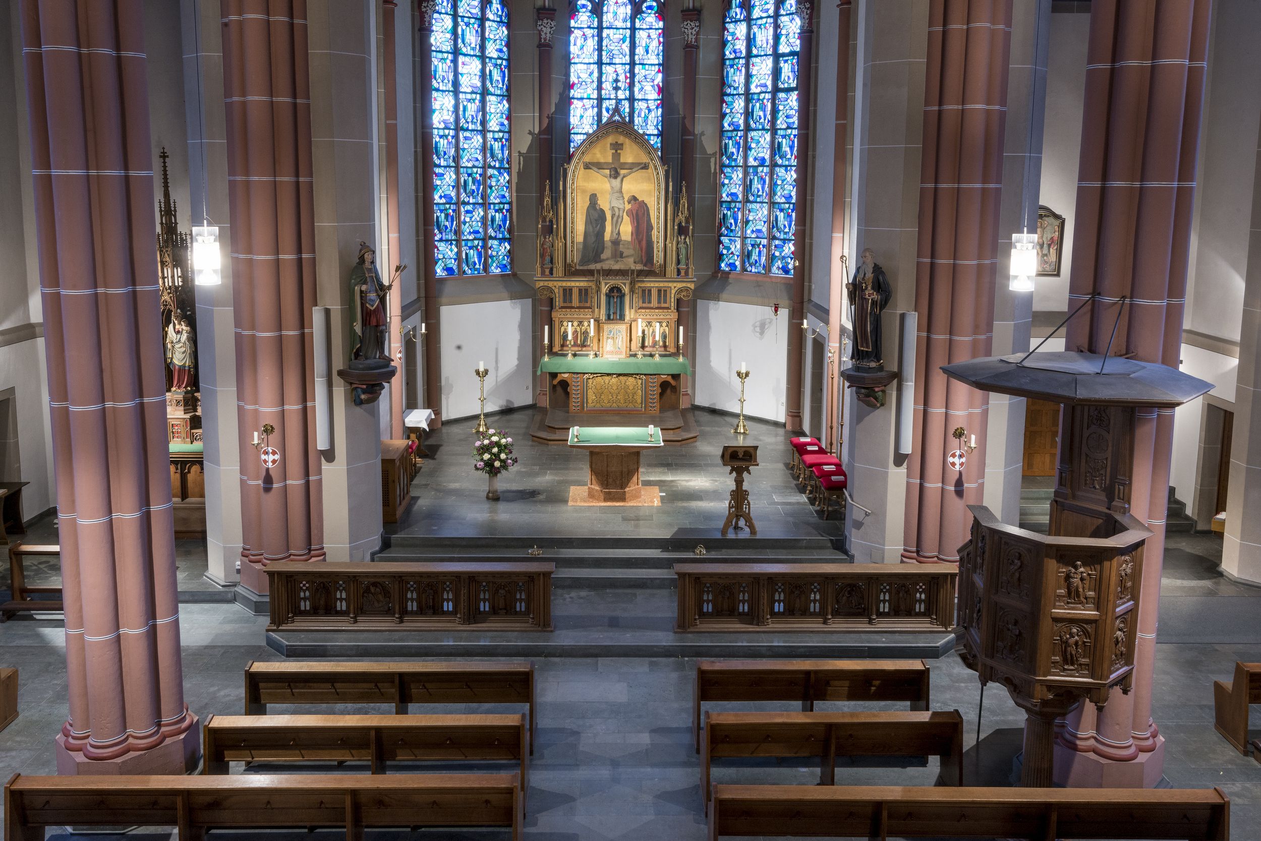126 Sankt Benediktus Düsseldorf Heerdt I12 Krippe Maria P1250797
