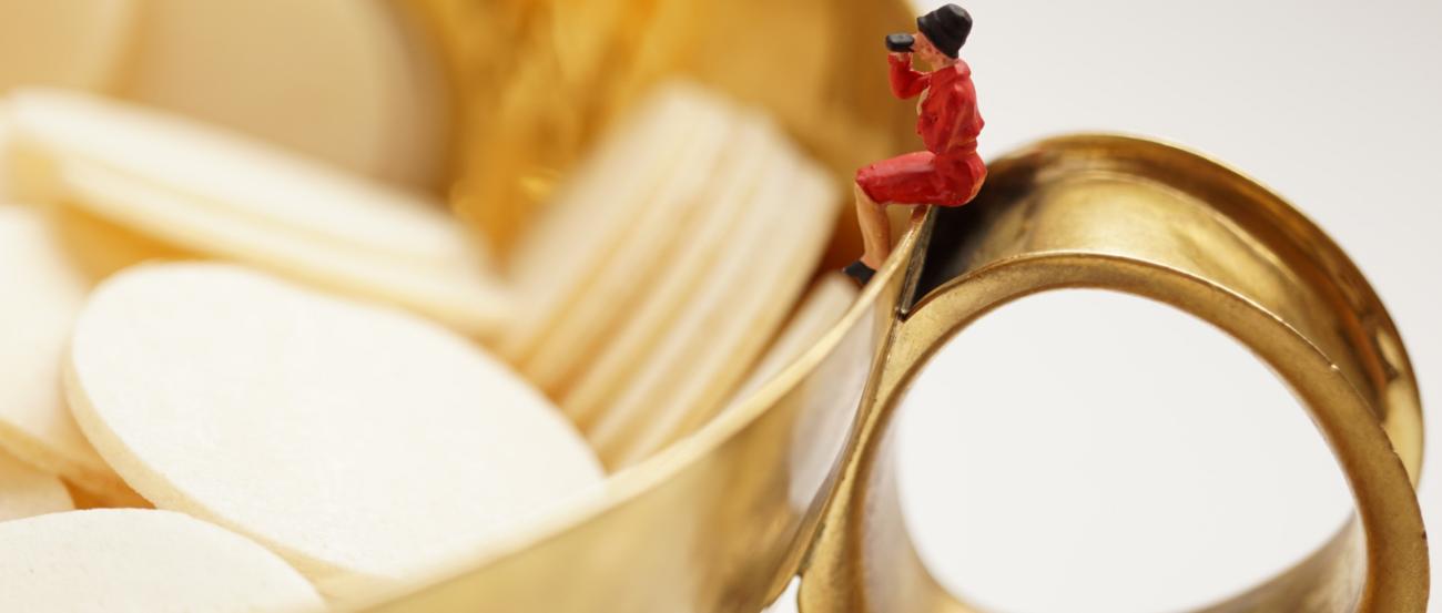 Blick in Hostienschale