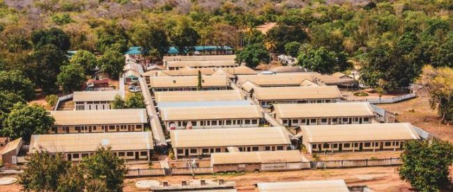 Luftbild des Krankenhauses