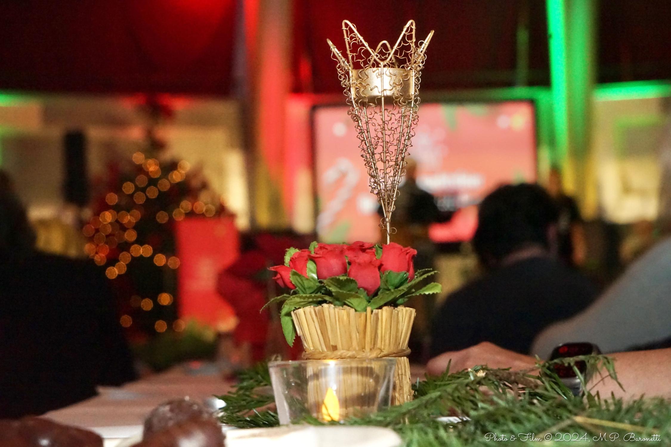 Adventsgesteck mit Kerze