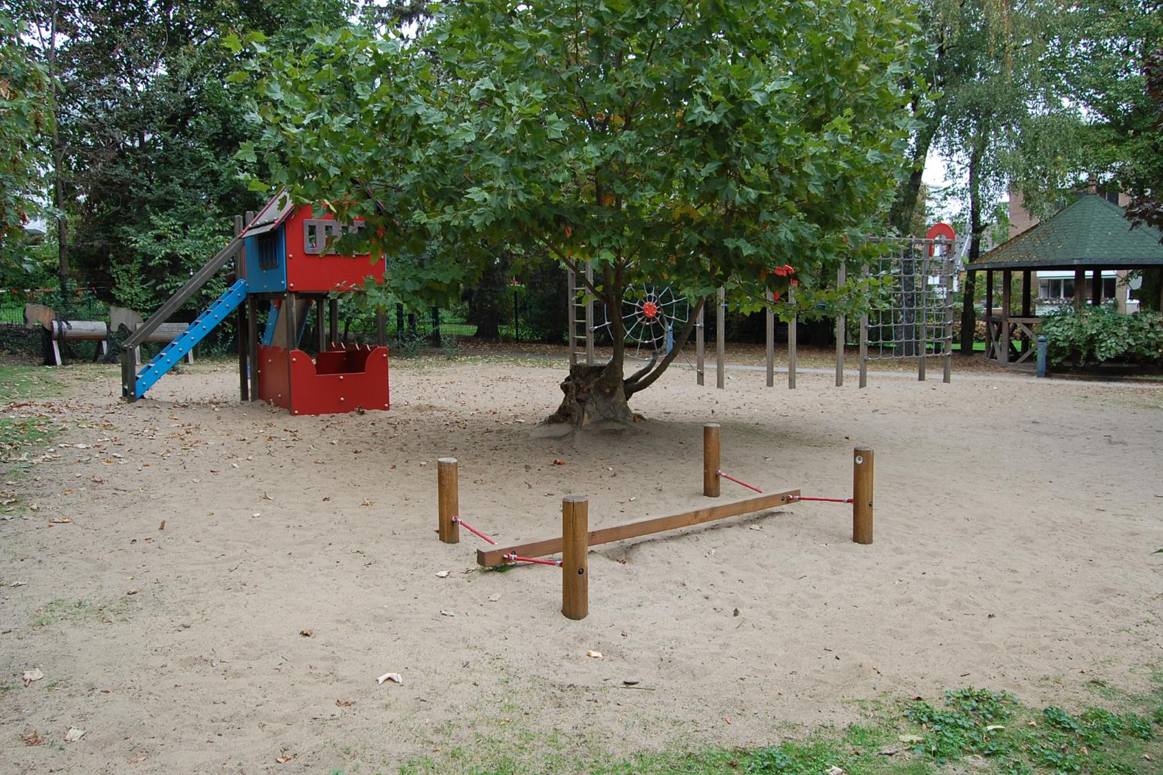 Blick auf das Aussengelände