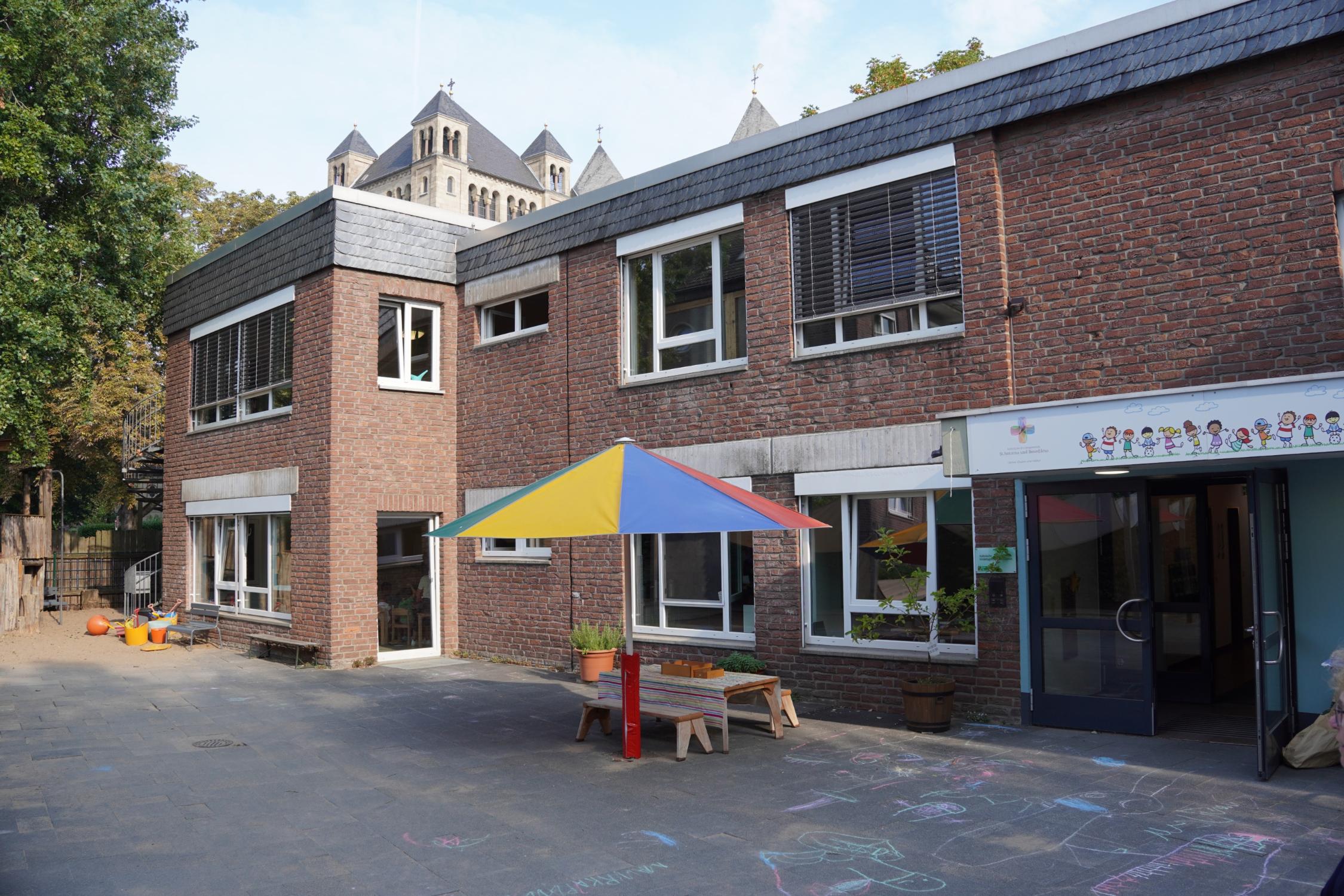Außenansicht der Kita St. Antonius Oberkassel