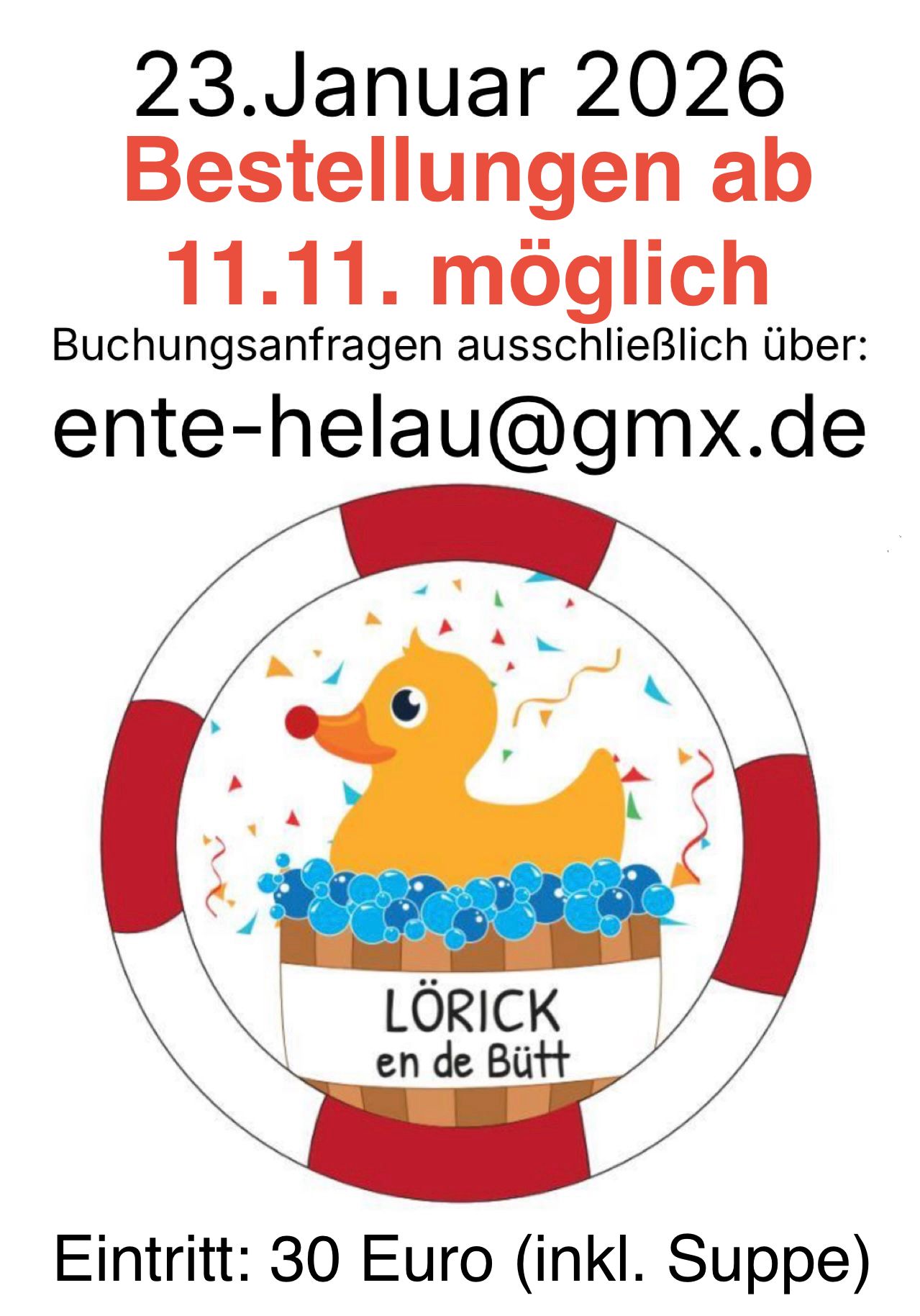 Lörick en de Bütt Plakat