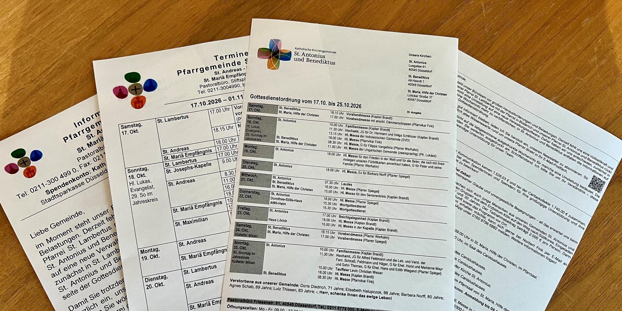 Pfarrnachrichten