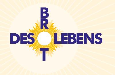 Brot des Lebens (c) Stadtdekanat Düsseldorf Grafik in beige mit Schriftzug Brot des Lebens