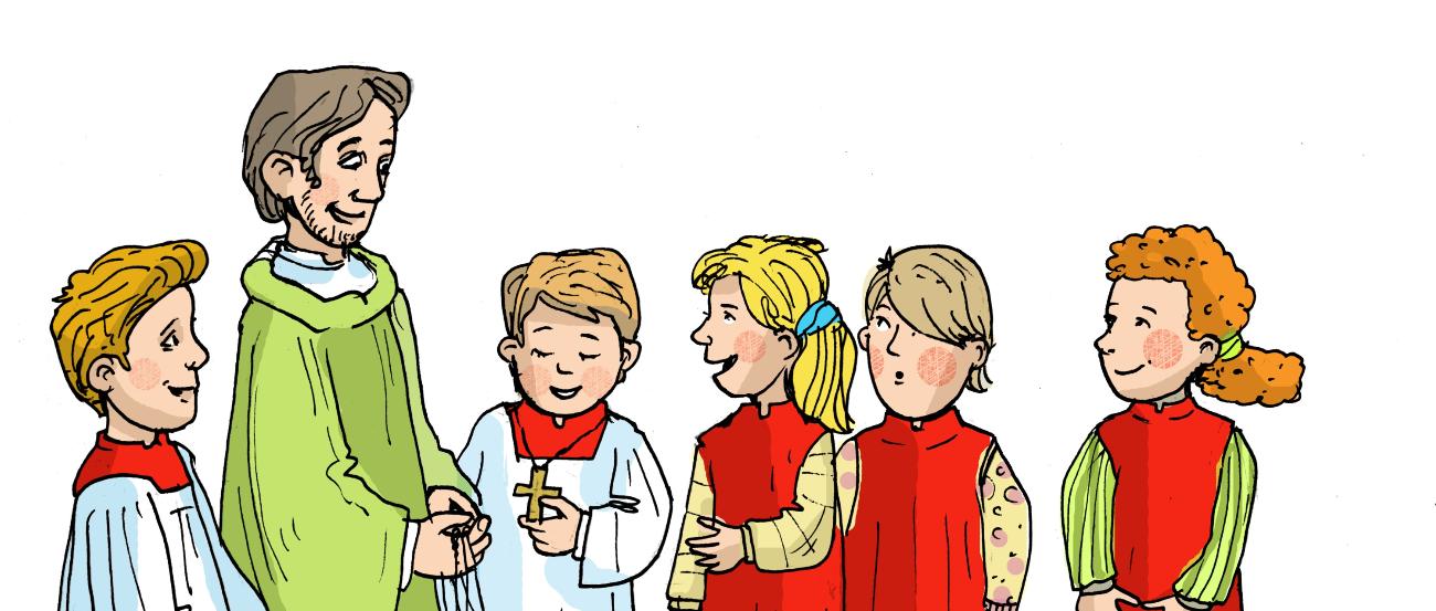 Neue Ministranten (c) Christian Badel, www.kikifax.com | Pfarrbriefservice.de Neue Ministranten